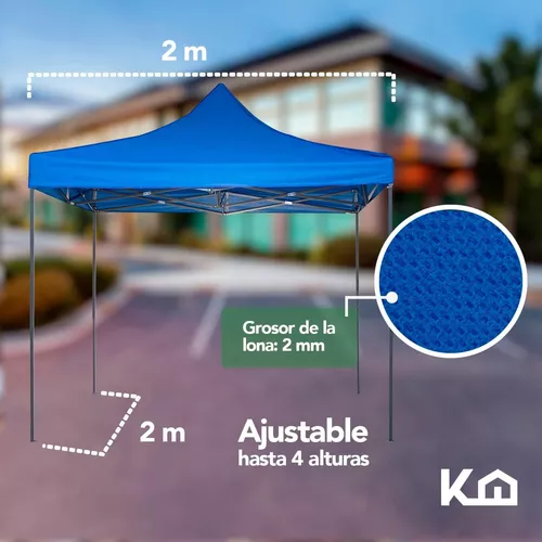 TOLDO 2X2 PLEGABLE TECHO LONA VERANO HAPPY HOUSE - 5