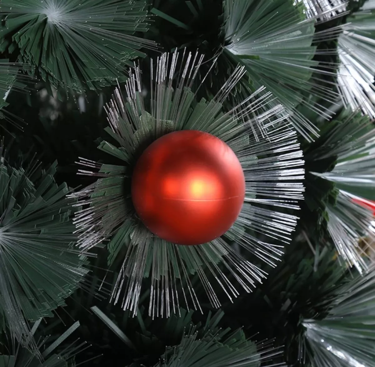 ÁRBOL DE NAVIDAD CON LUCES INCORPORADAS FIBRA ÓPTICA 150CM - 4