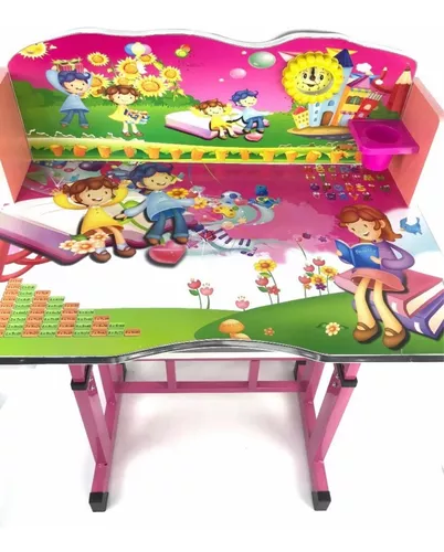 ESCRITORIO SILLA MULTIUSO MESA JUEGO NIÑA MADERA AJUSTABLE - 3