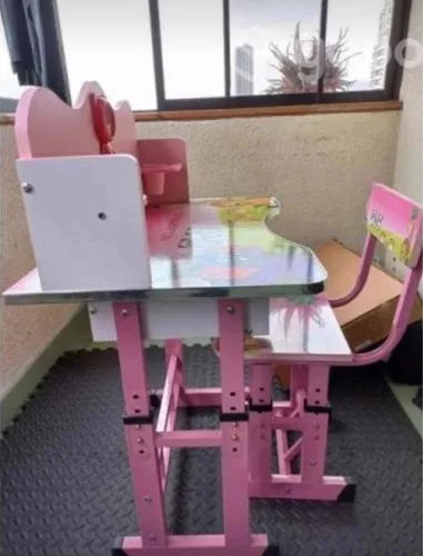 ESCRITORIO SILLA MULTIUSO MESA JUEGO NIÑA MADERA AJUSTABLE - 5
