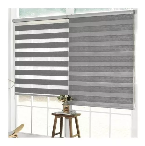 CORTINA ROLLER BLACKOUT 120X180 DUO ENROLLABLE DIA Y NOCHE - 1