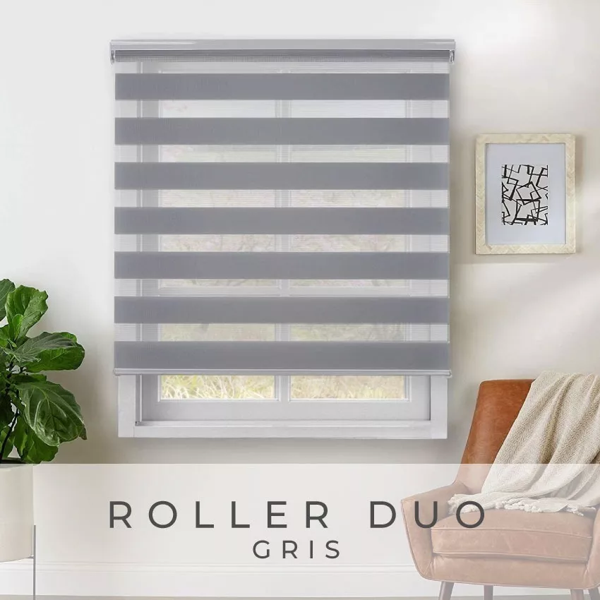 CORTINA ROLLER BLACKOUT 120X180 DUO ENROLLABLE DIA Y NOCHE - 4