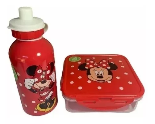 KIT ESCOLAR HERMÉTICO LONCHERA DISNEY CONTENEDOR + BOTELLA - 1