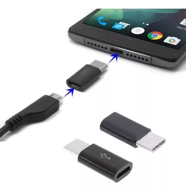 ADAPTADOR USB TIPO C HEMBRA A MICRO USB MACHO - 3