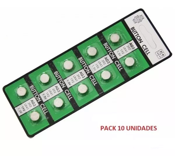 GENÉRICO REPUESTO BATERIA AG3 LR-41 1.55V X10