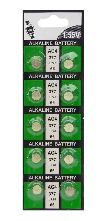GENÉRICO REPUESTO AG4 SR-626 1.55V RELOJ CALCULADORA AUDIFONOS X10
