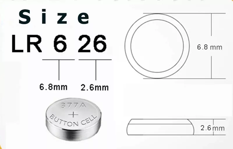 REPUESTO AG4 SR-626 1.55V RELOJ CALCULADORA AUDIFONOS X10 - 3