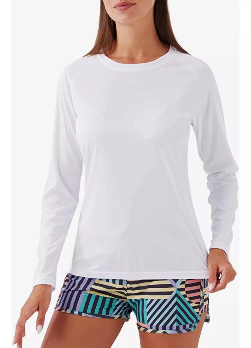 POLERA OUTDOOR MUJER 8000 DEPORTIVA 100% ALGODON TUBULAR TRANSPIRABLE - 1
