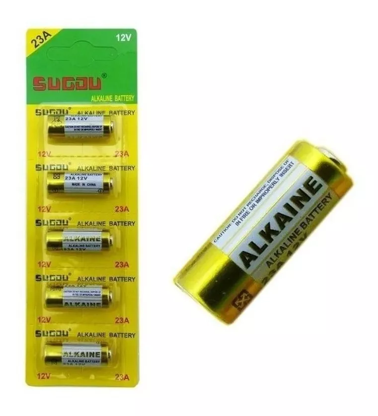 SET 5 PILAS 23A 12 VOLT CONTROL DE ALARMA AUTO TIMBRE CASA - 1
