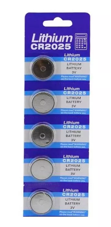 GENÉRICO SET 5 PILAS CR2025 3 VOLT LITIO RELOJ CALCULADORA CÁMARA