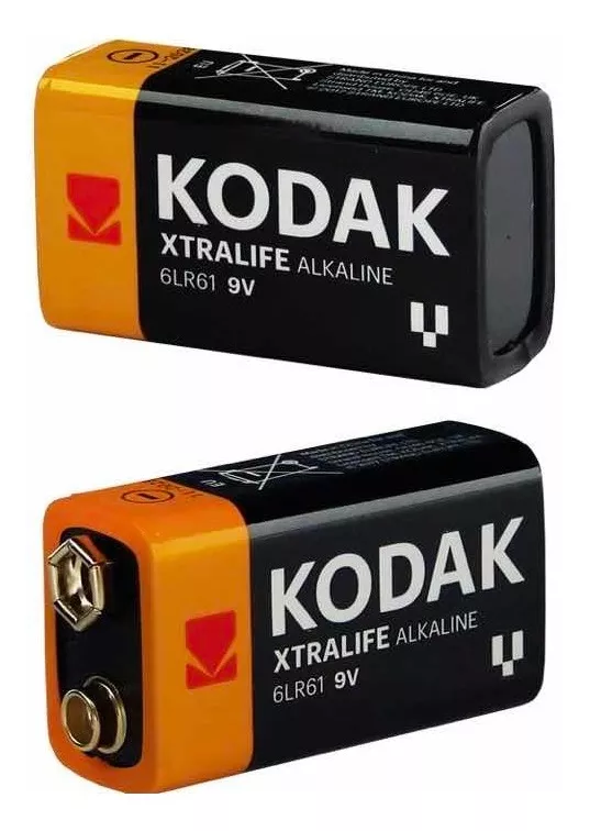BATERIA PILA KODAK 9V ALCALINA LARGA DURACIÓN ORIGINAL - 2