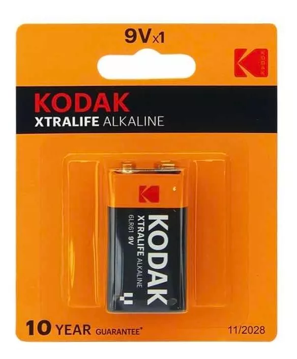 KODAK BATERIA 9V KODAK ALCALINA LARGA DURACIÓN ORIGINAL