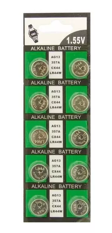 PACK 10 PILAS LR-44 AG13 DE 1.55V - 1