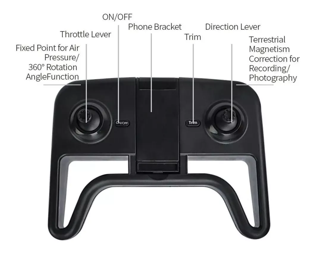 SMART DRONE CAMARA DUAL 1080P HD WIFI FPV PLEGABLE 4K - 5