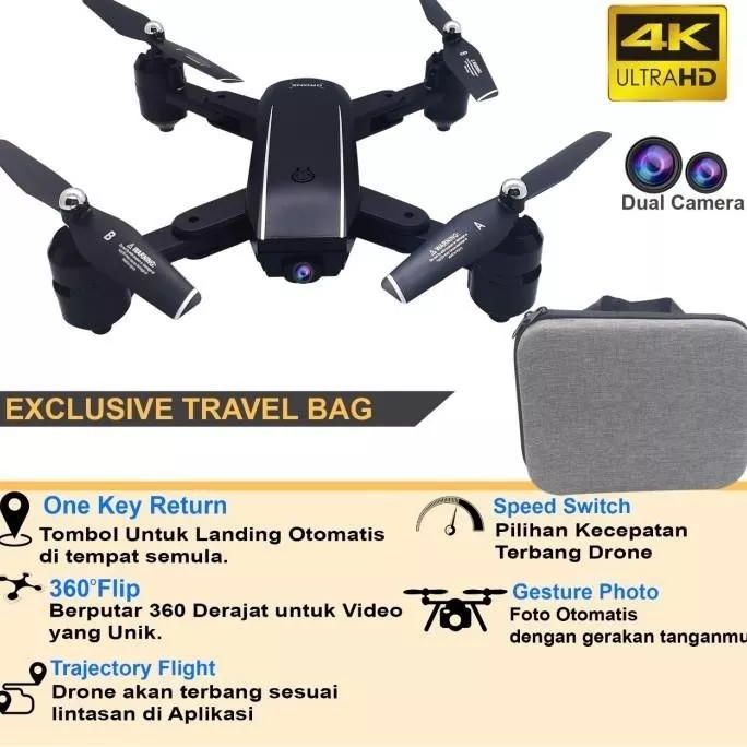DRONE RECARGABLE 2 CAMARAS FULL HD WIFI PARA SMARTPHONE 1080 - 3