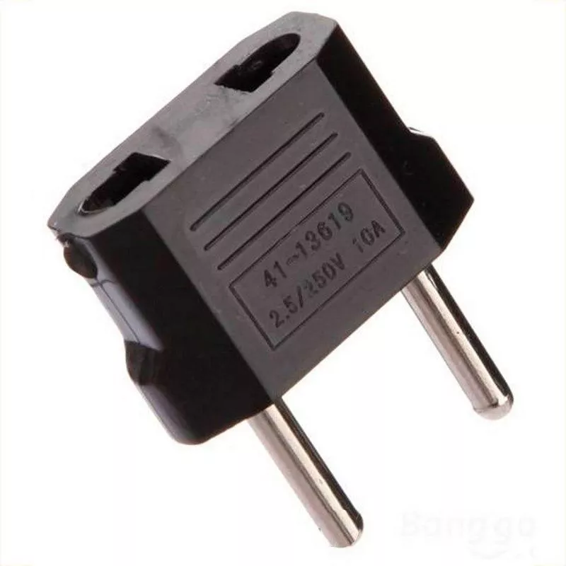 ENCHUFE CONECTOR AMERICANO A CHILENO CORRIENTE COBRE CALIDAD - 3