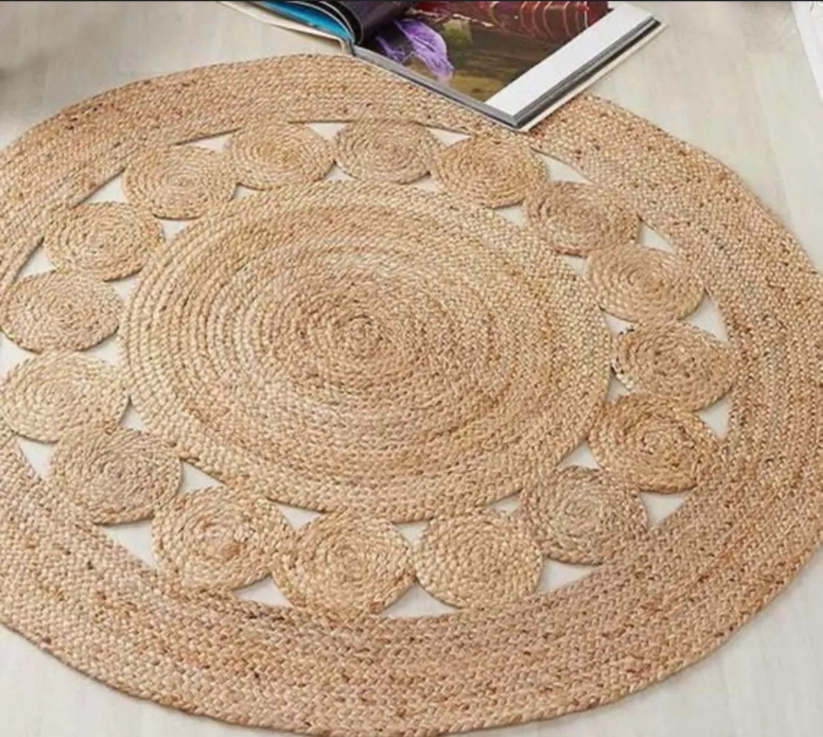 PIE DE ÁRBOL ALFOMBRA 100% YUTE NAVIDAD DECORACIÓN LIVING - 1