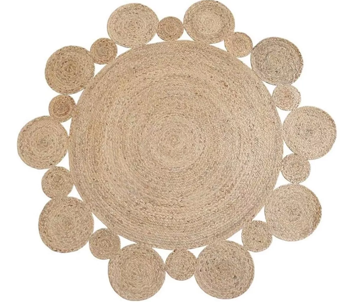 PIE DE ÁRBOL ALFOMBRA 100% YUTE NAVIDAD DECORACIÓN LIVING - 1
