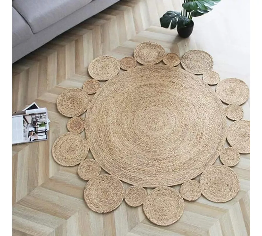 PIE DE ÁRBOL ALFOMBRA 100% YUTE NAVIDAD DECORACIÓN LIVING - 2