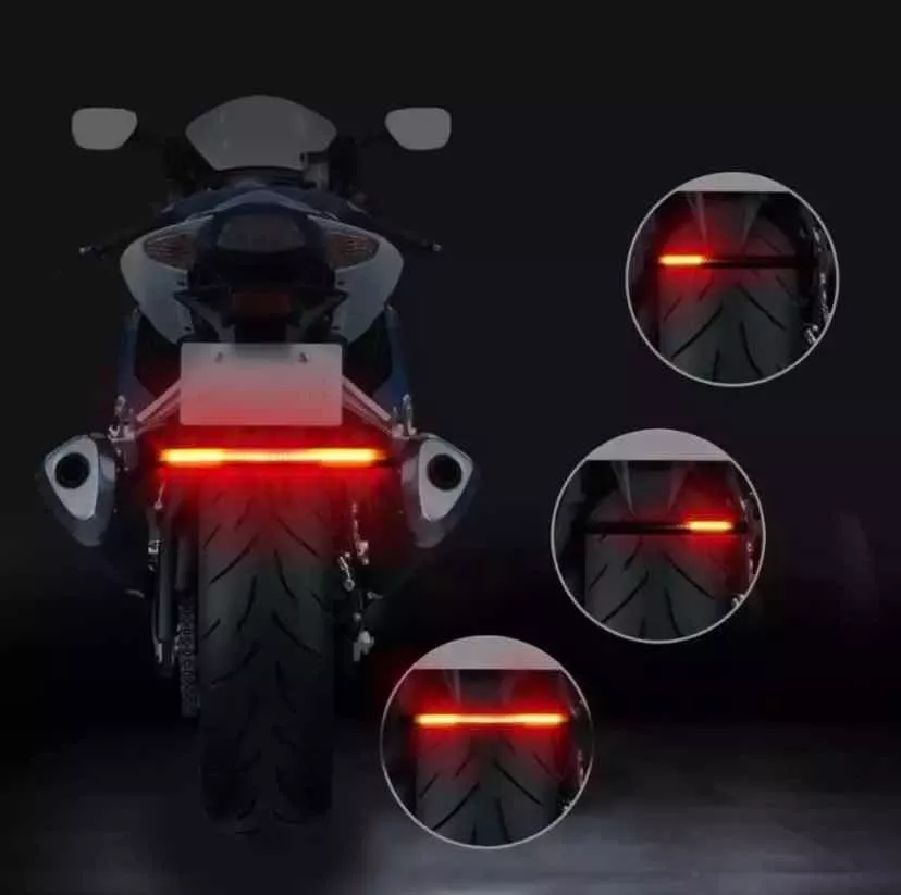 LUZ FRENO INTERMITENTE POSICIÓN MOTO TIRA 48 LED PREMIU - 4