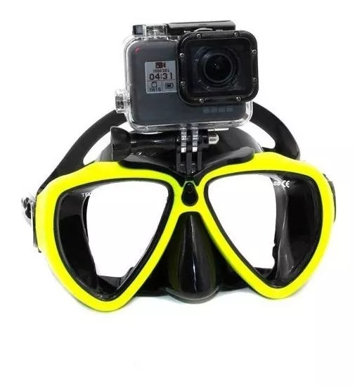 ANTIPARRA DE SNORKEL MÁSCARA BUCEO PARA CÁMARA GOPRO LENTES - 1