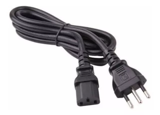 CABLE PODER CPU FUENTE PODER NOTEBOOK PC MONITOR 1.8MTS - 3
