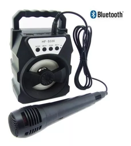 PARLANTE Y MICRÓFONO URBANO KARAOKE RECARGABLE PORTABLE LED - 3
