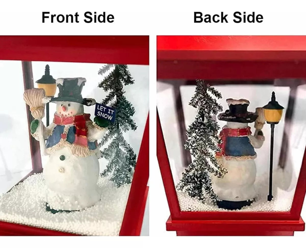 LÁMPARA NAVIDAD CON LUZ LED MÚSICA Y NIEVE 1.8M - 4