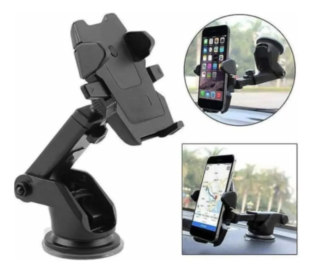 PORTA SMARTPHONE BRAZO EXTENSIBLE PARA PARABRISAS Y TABLERO - 1