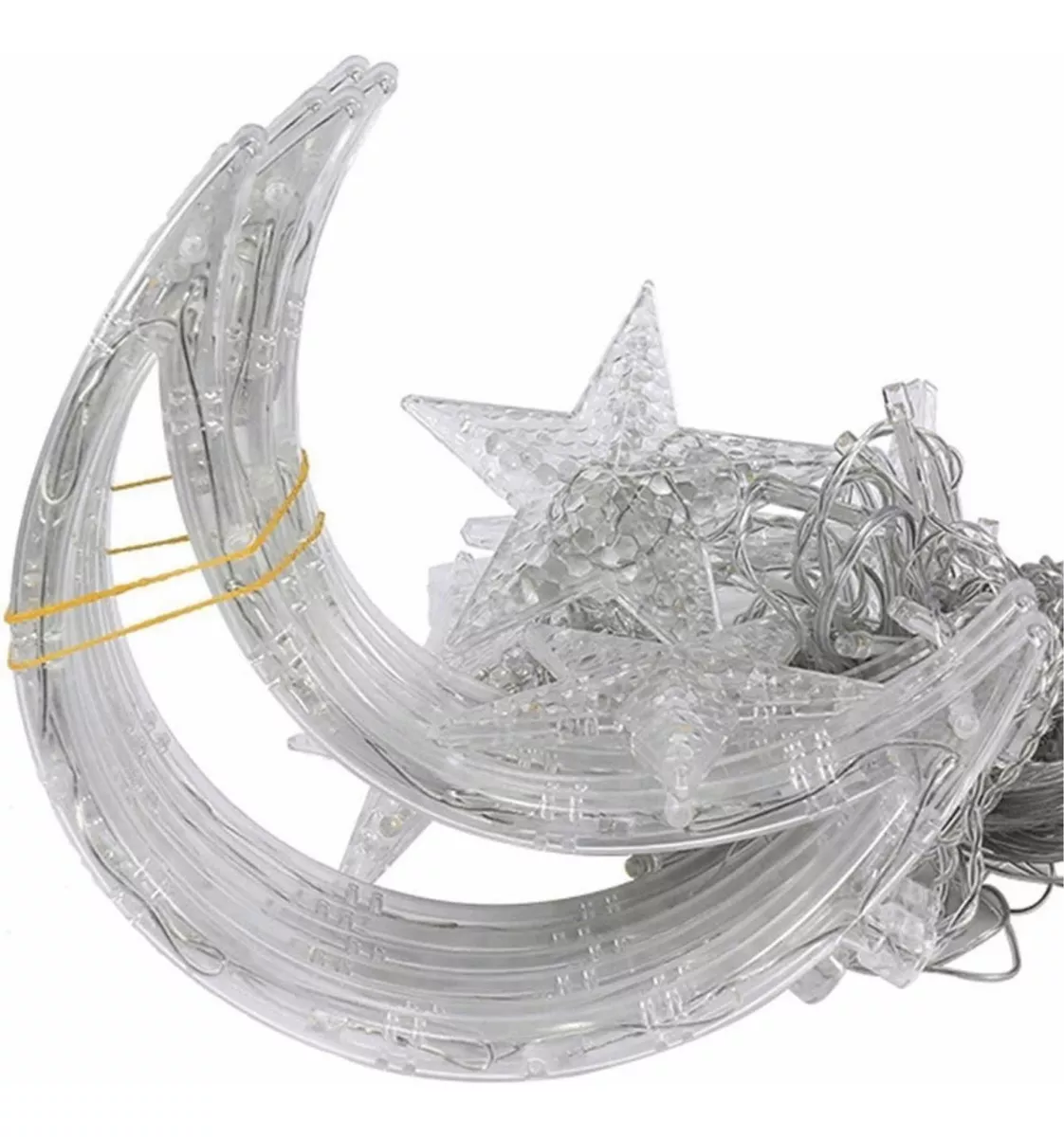 CORTINA LUCES LED CASCADA DE ESTRELLAS DECORACIÓN NAVIDAD - 5