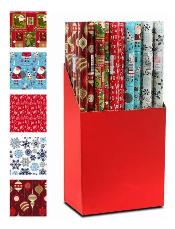 PACK X50 PLIEGOS PAPEL DE REGALO PLIEGOS PAPEL DE REGALO 70X100CM NAVIDAD - 1