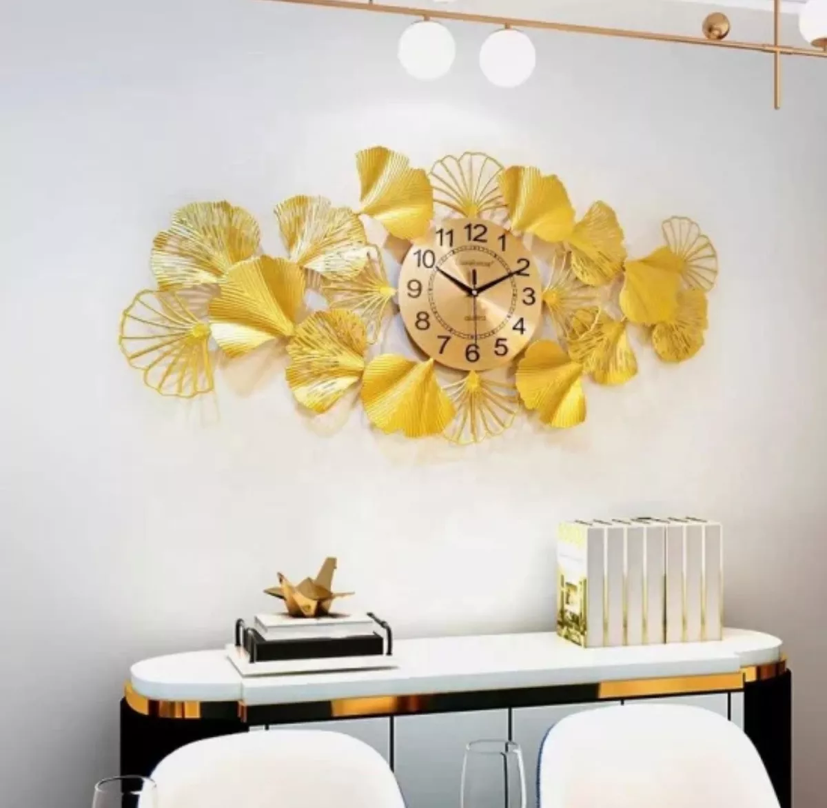 RELOJ PARED 3D VINTAGE HORIZONTAL NATURALEZA MUERTA 98X45CM - 1
