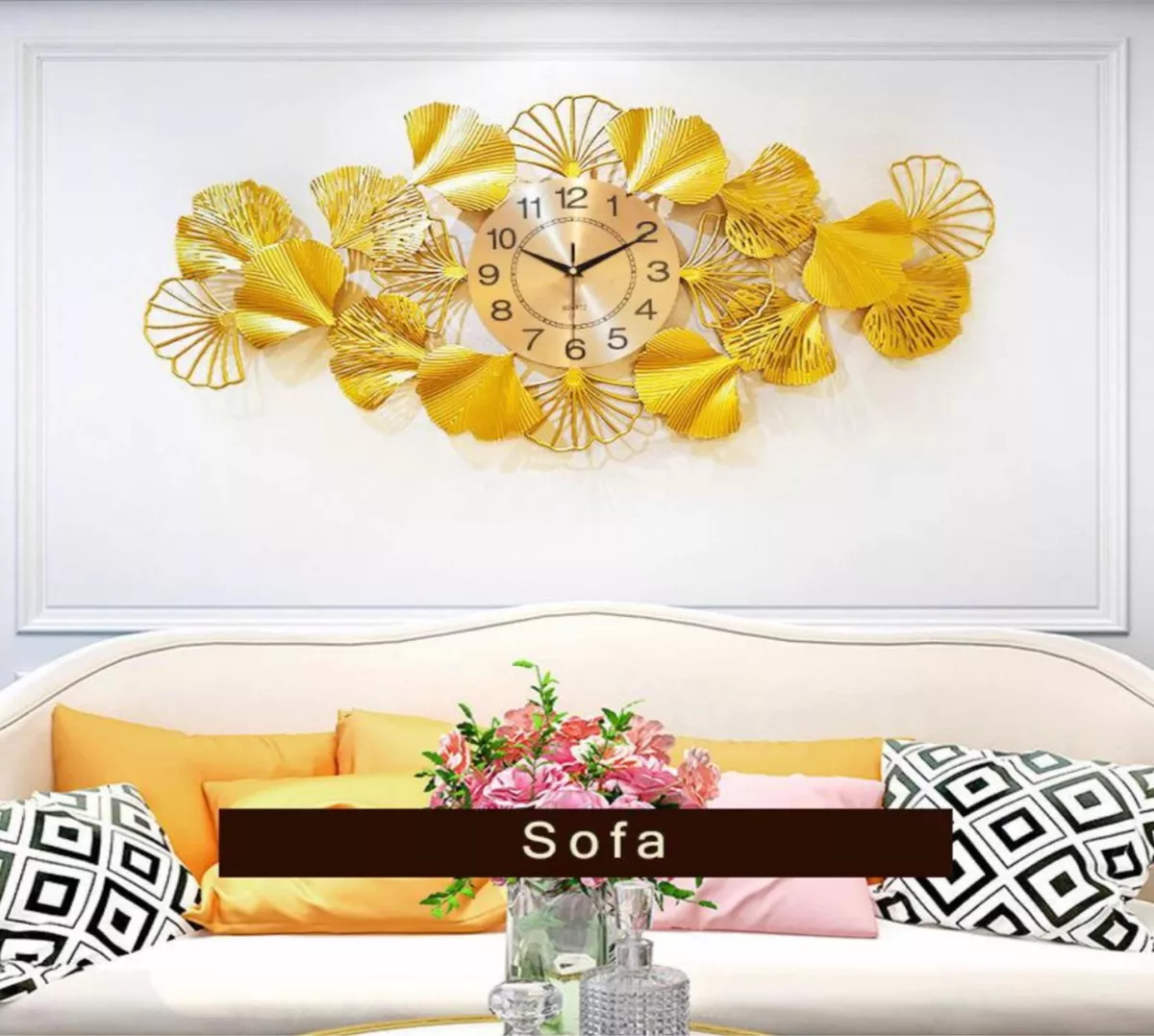 RELOJ PARED 3D VINTAGE HORIZONTAL NATURALEZA MUERTA 98X45CM - 2