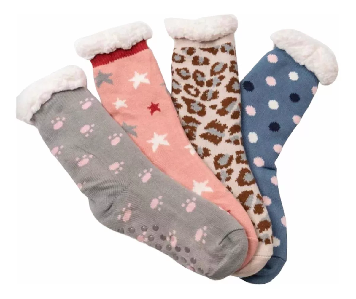 CALCETIN POLAR MEDIAS CON CHIPORRO MUJER INVIERNO - 1