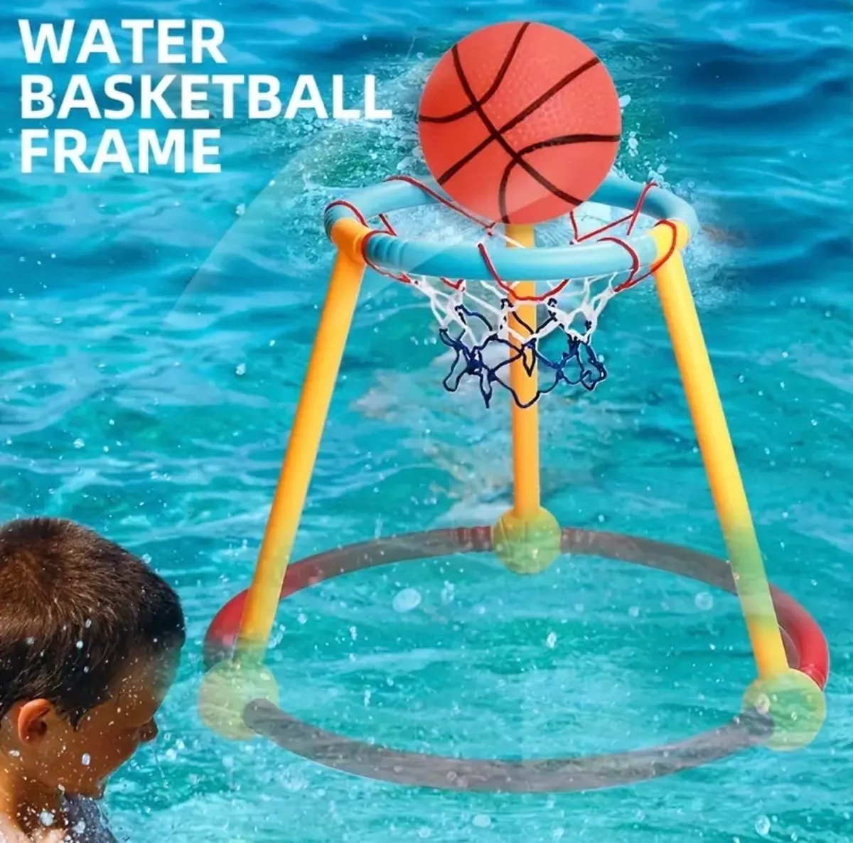 JUEGO DE AGUA CANASTO BASKETBALL Y PELOTA ACUATICO - 3