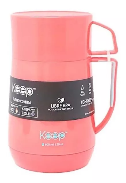 TERMO KEEP COMIDA Y BEBIDA 600ML CALOR Y FRÍO LONCHERA - 1
