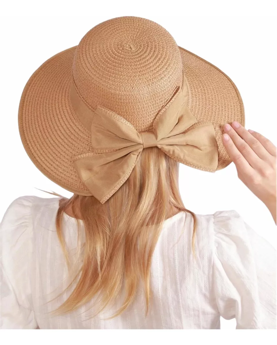 SOMBRERO DE SOL MUJER TIPO VISERA CON LAZO PLAYA VERANO UVA - 1