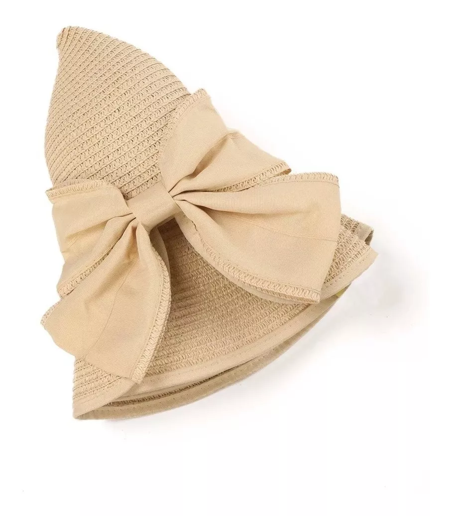 SOMBRERO DE SOL MUJER TIPO VISERA CON LAZO PLAYA VERANO UVA - 2