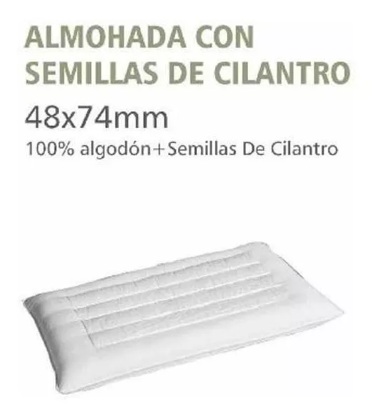 PACK X2 ALMOHADAS 100% ALGODÓN SEMILLAS DE CILANTRO 48X74 - 2