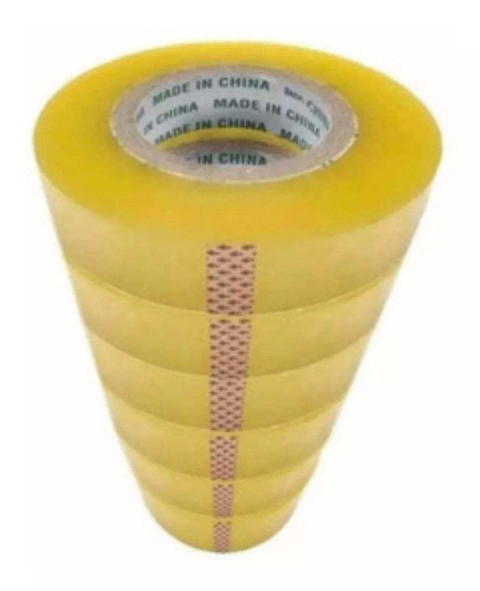 PACK 4 CINTAS DE EMBALAJE TRANSPARENTE 4.5CM X 300 MTS - 1