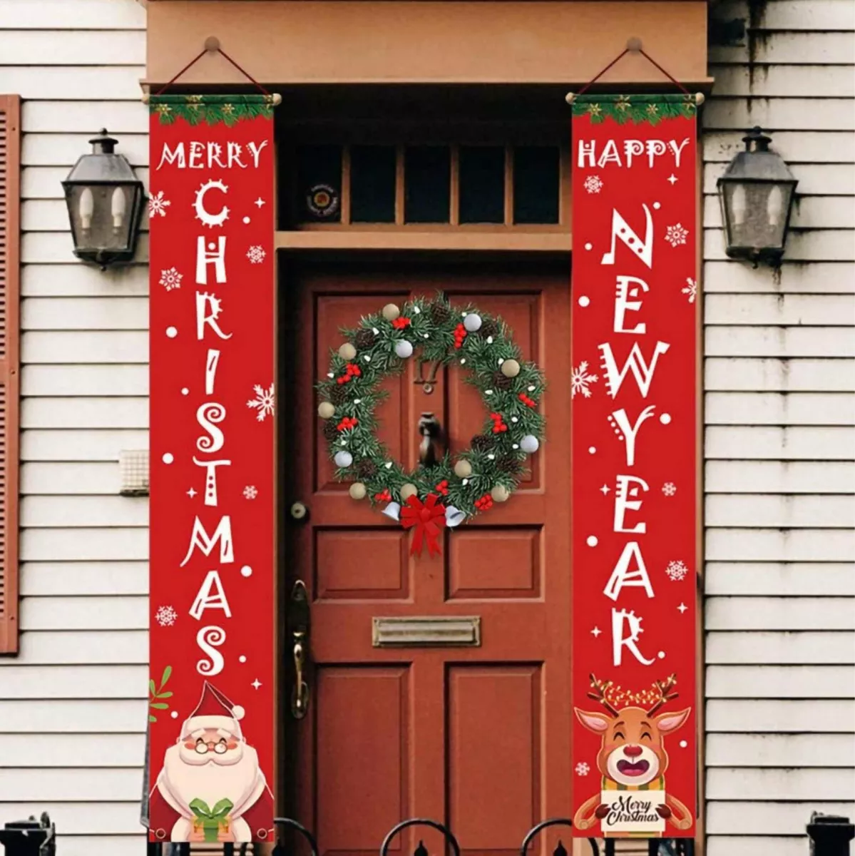 PACK LETREROS NAVIDAD CARTELES PANCARTAS COLGANTES FELIZ - 4