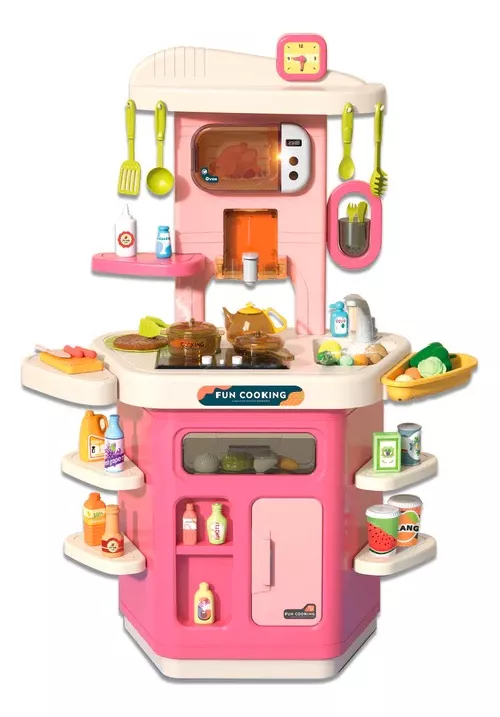 COCINA NIÑOS JUGUETE DE ROL CON LUCES Y SONIDO GRANDE - 1
