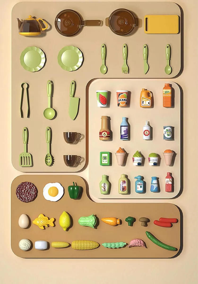 COCINA NIÑOS JUGUETE DE ROL CON LUCES Y SONIDO GRANDE - 3