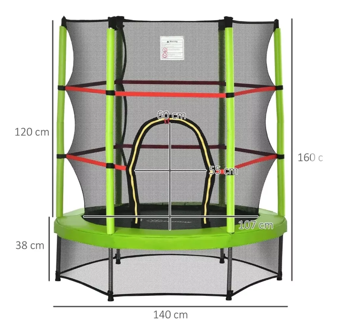 CAMA ELÁSTICA 6 PERSONAS 1.4MT DIAMETRO X 1.6MT ALTO - 5