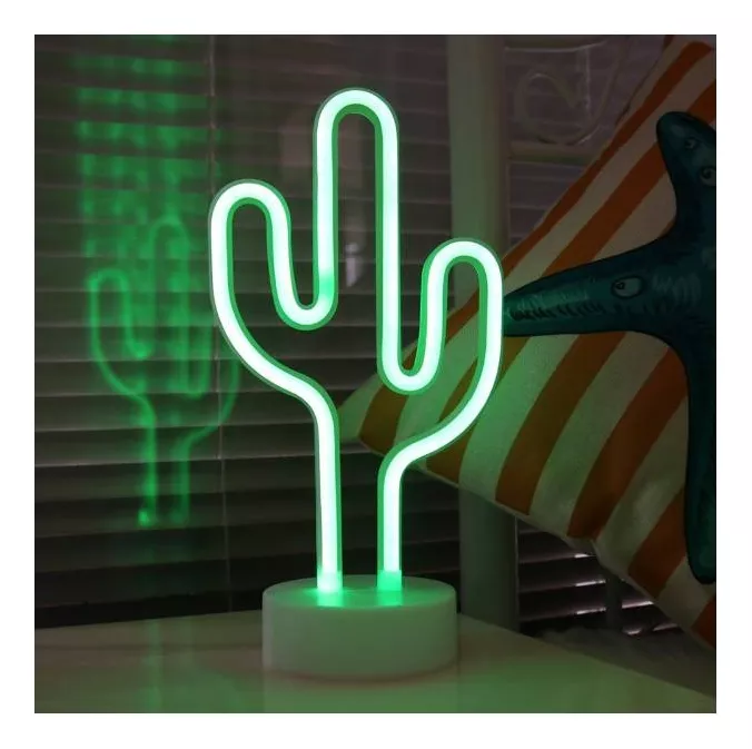 LAMPARA LED NEON LETRERO MESA ESCRITORIO DECORACION REGALO - 1