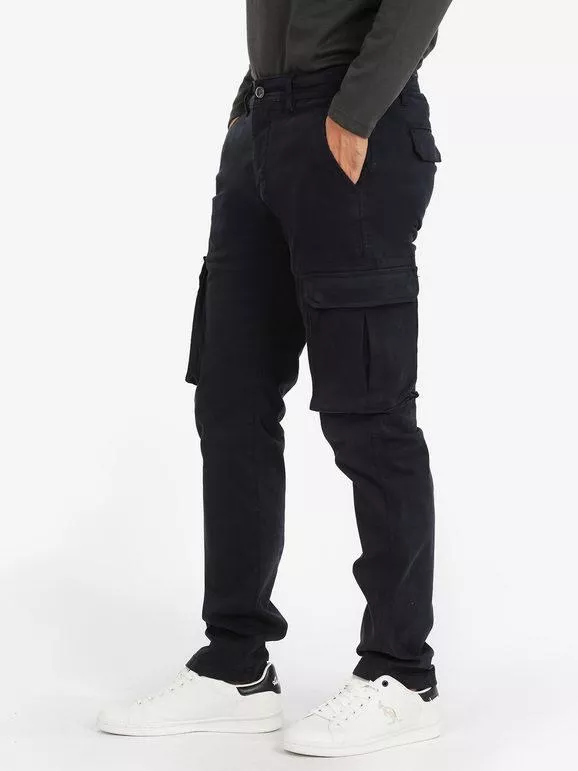 PANTALÓN HOMBRE CARGO GABARDINA CINTURA ELASTICADA FILTRO UV - 1