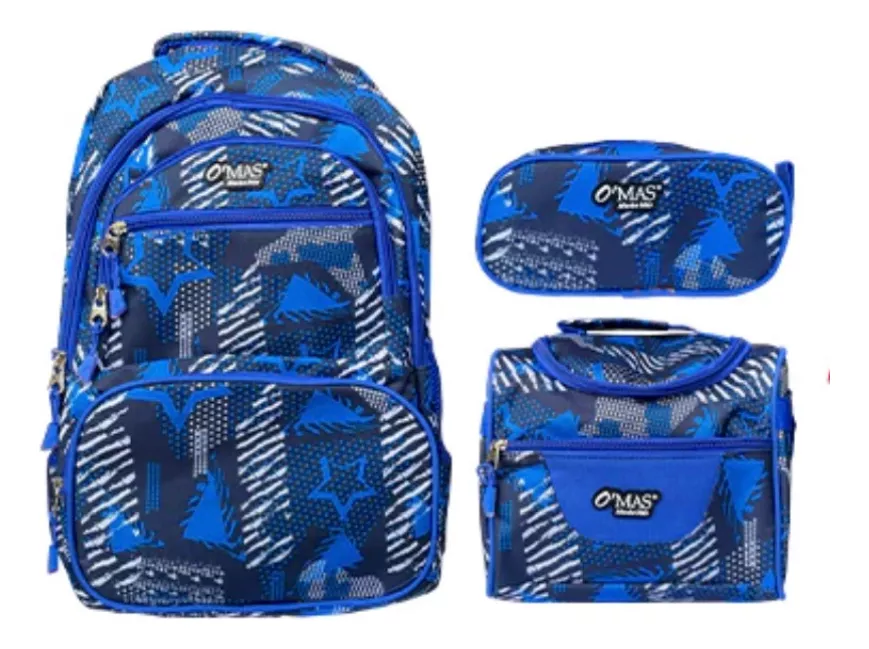 KIT ESCOLAR MOCHILA + LONCHERA TÉRMICA + CARTUCHERA NIÑO - 1