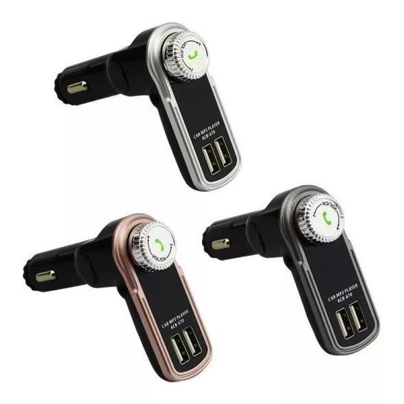 TRANSMISOR FM BLUETOOTH USB TF AUX CON PANTALLA LCD AUTO - 2