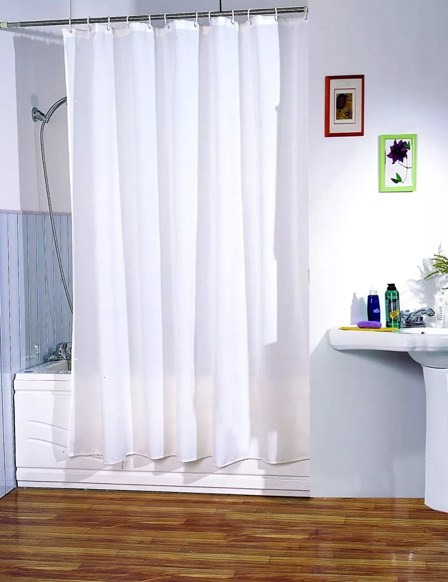 CORTINA BAÑO 180X180 100%PEVA IMPERMEABLE RESISTENTE AL MOHO - 1