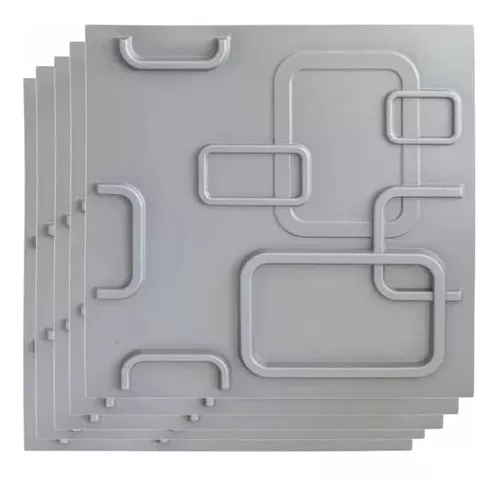 PACK 12 LÁMINAS 4D PARED TECHO AUTOADHESIVA 50X50 - 1